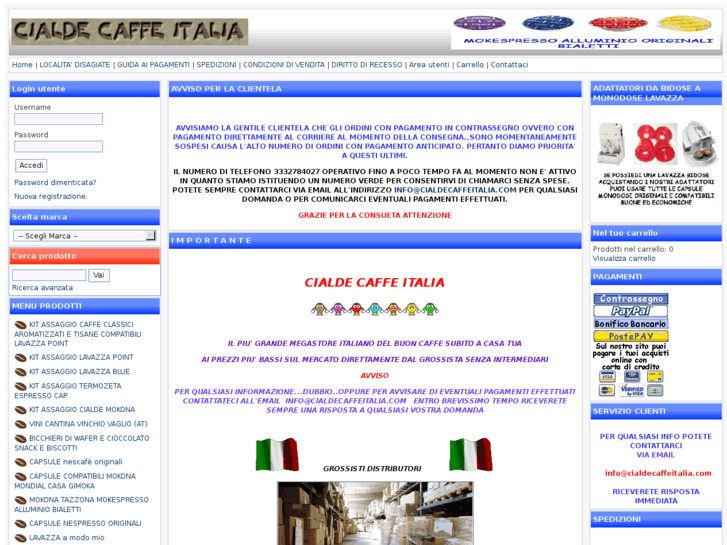 www.cialdecaffeitalia.com