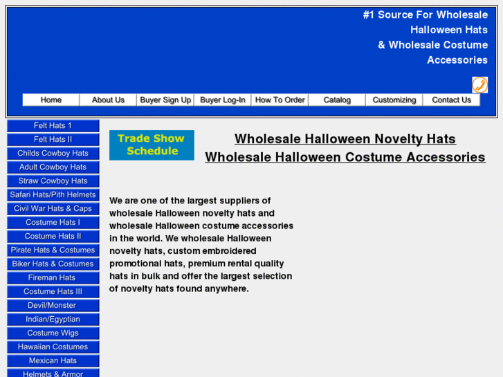 www.wholesalehalloweenhats.com