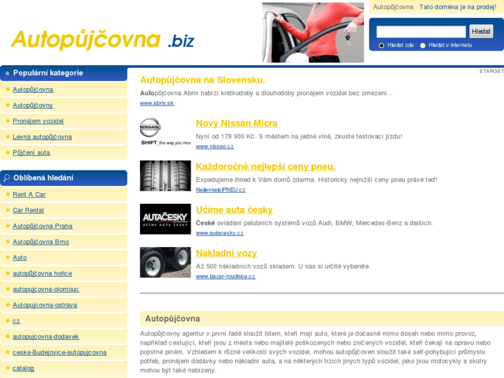 www.autopujcovna.biz