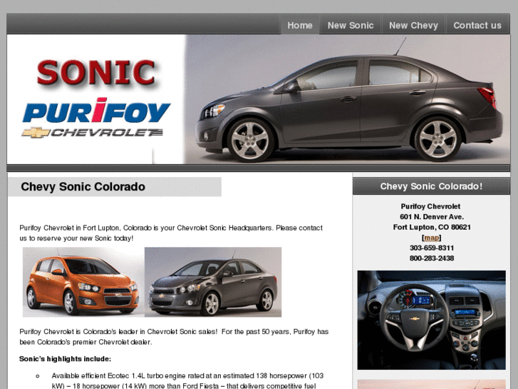 www.chevysoniccolorado.com