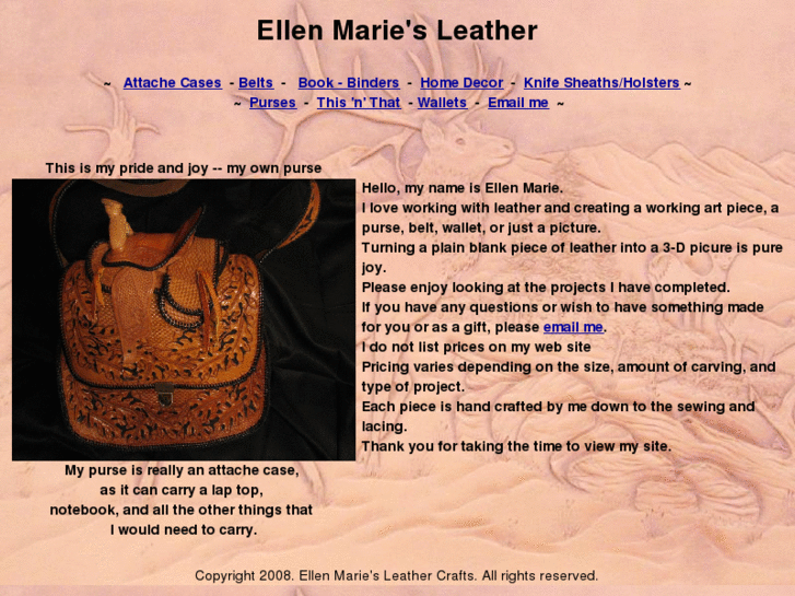 www.ellenmariesleathercraft.com