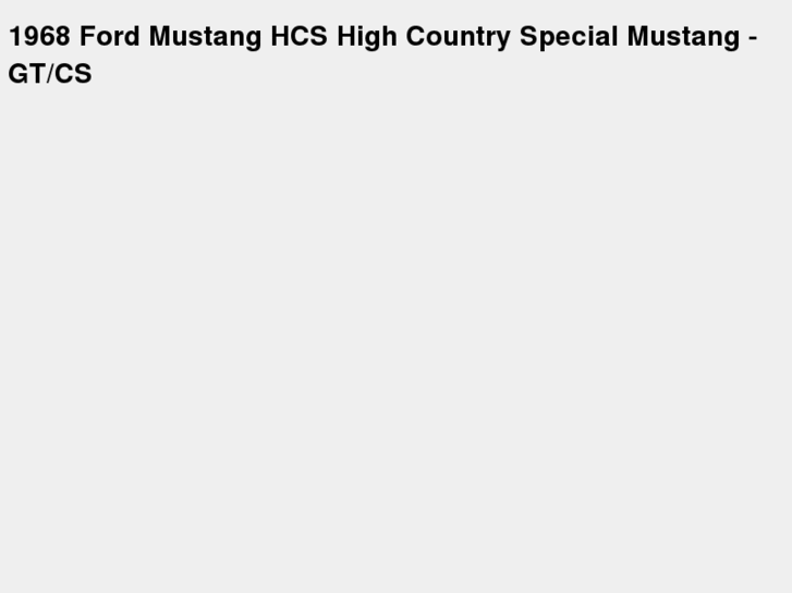 www.hcs-mustang.com