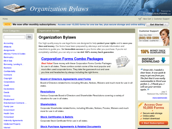 www.organizationbylaws.com