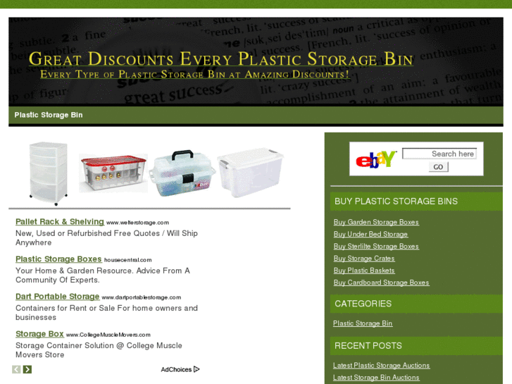 www.plasticstoragebin.net