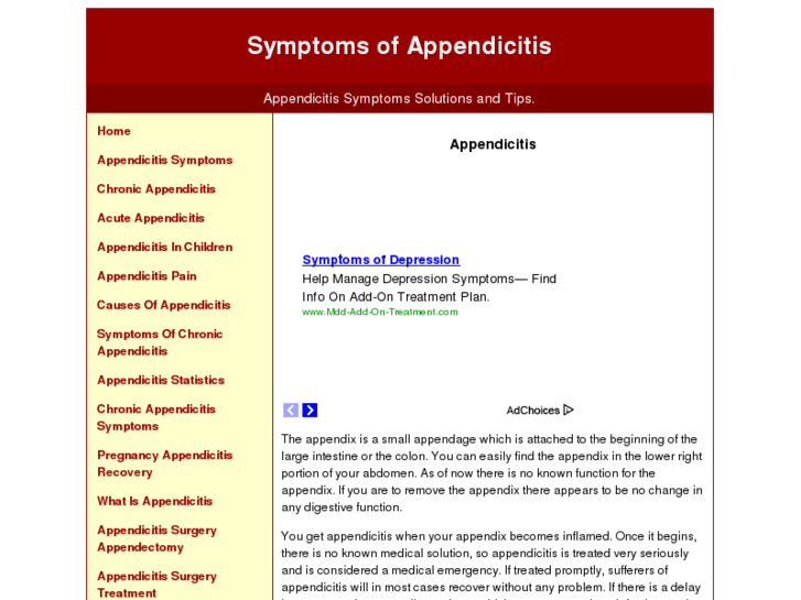 www.symptomsofappendicitis.org