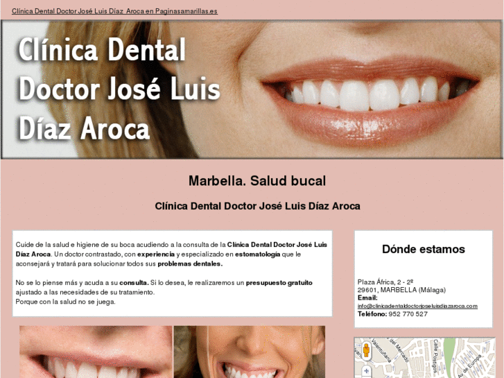 www.clinicadentaldoctorjoseluisdiazaroca.com