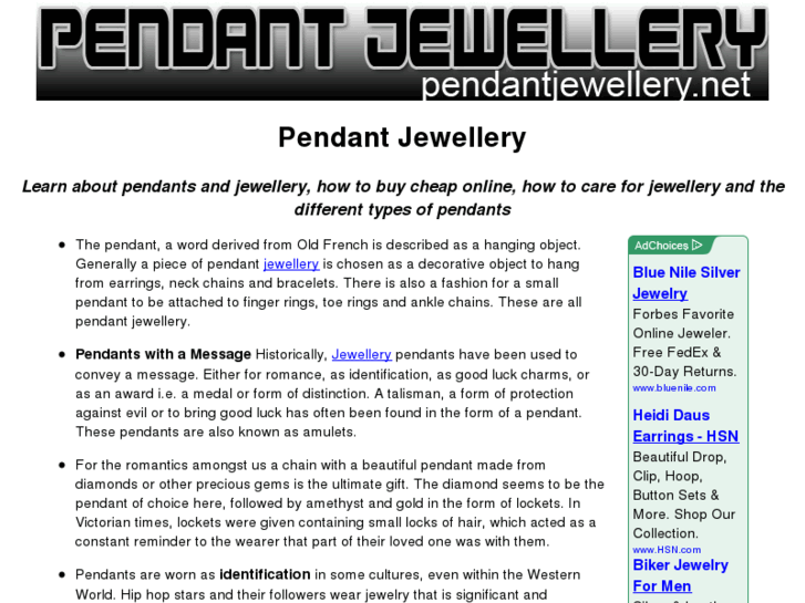 www.pendantjewellery.net