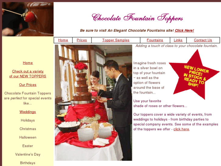 www.chocolatefountaintoppers.com