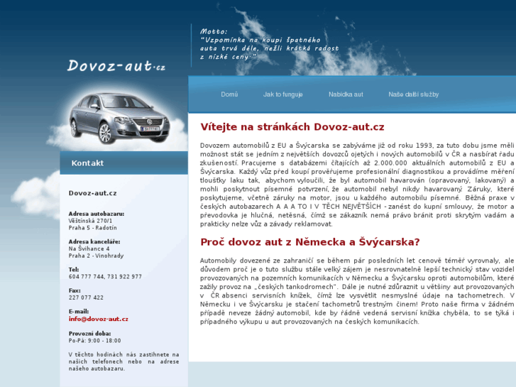 www.dovoz-aut.cz