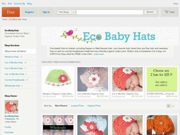 www.ecobabyhats.com