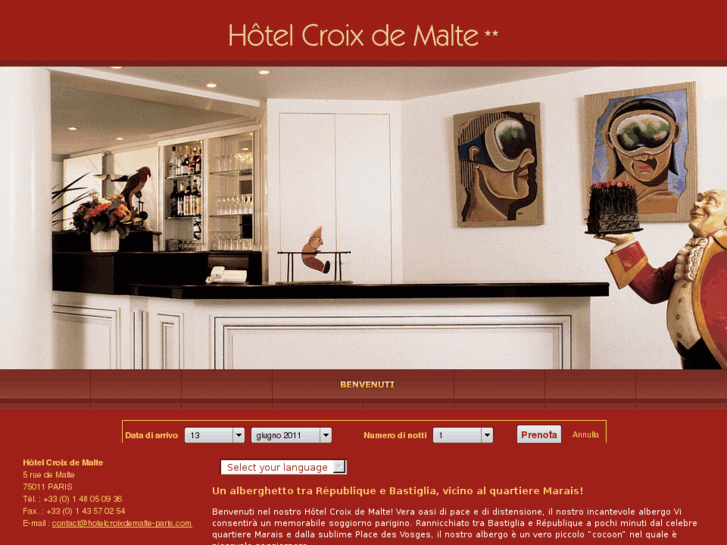 www.hotelparigicroixdemalte.com