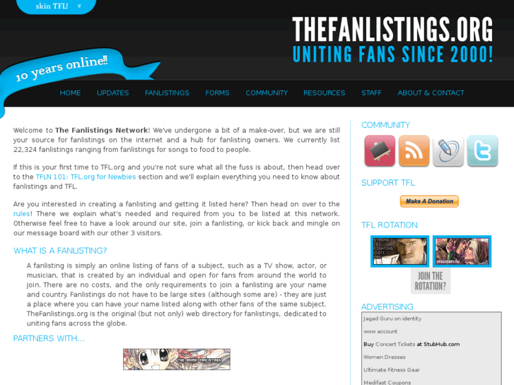 www.thefanlistings.org