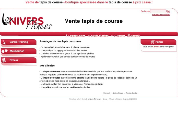 www.vente-tapis-de-course.com