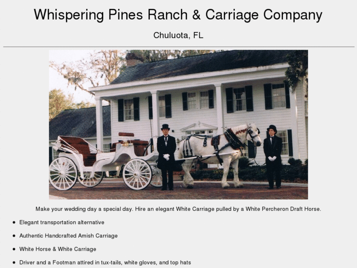 www.whisperingpinesranchandcarriage.com