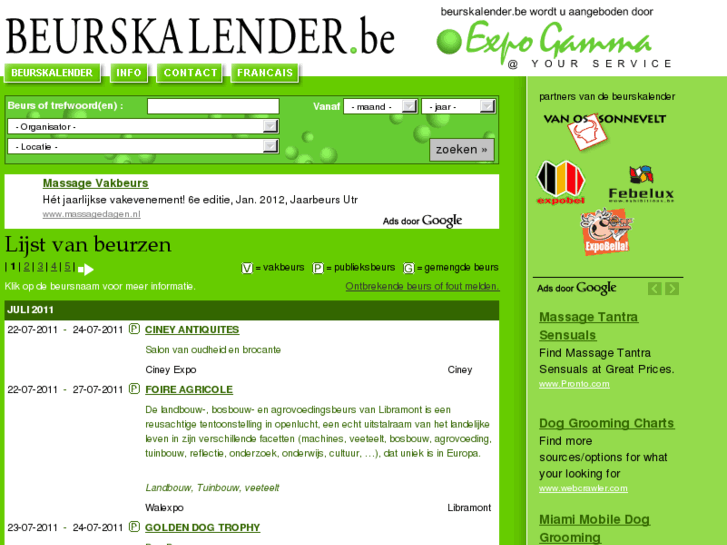 www.beurskalender.be