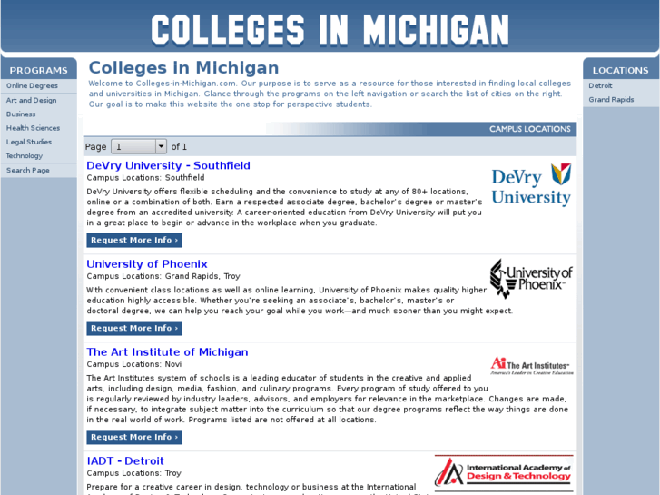 www.colleges-in-michigan.com