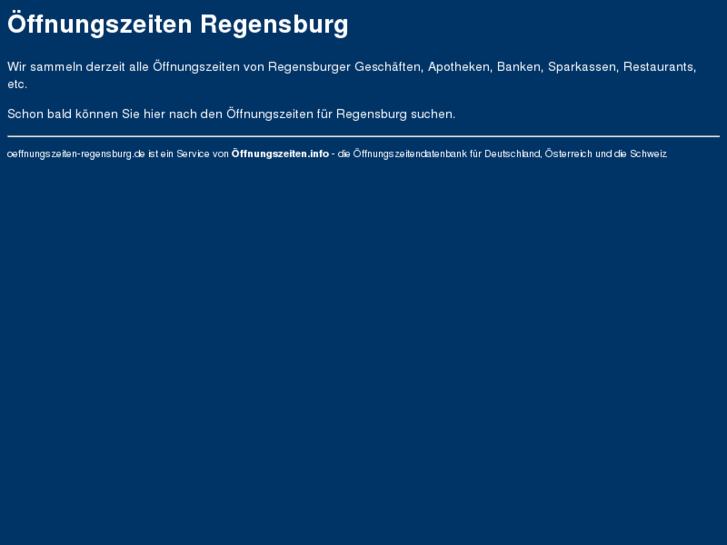 www.oeffnungszeiten-regensburg.de