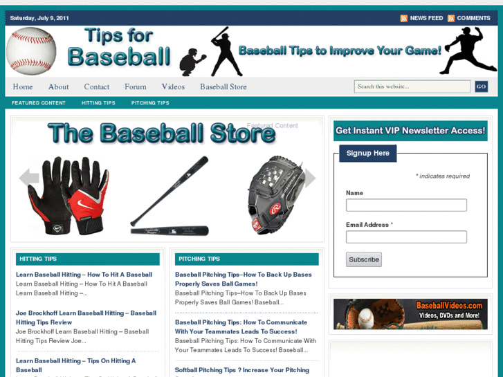 www.tipsforbaseball.com