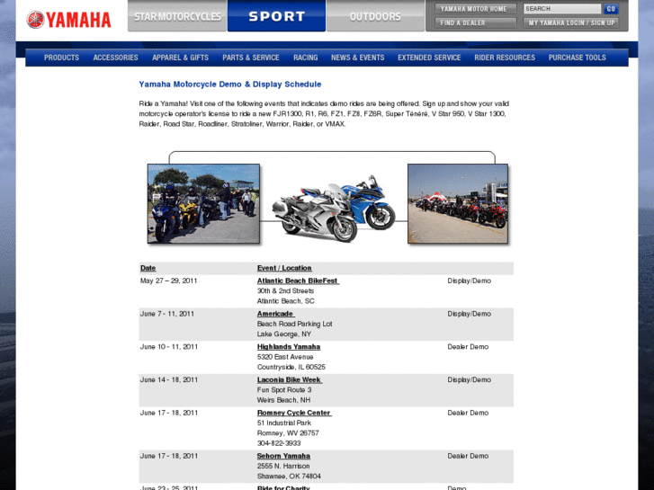 www.yamahademoride.com