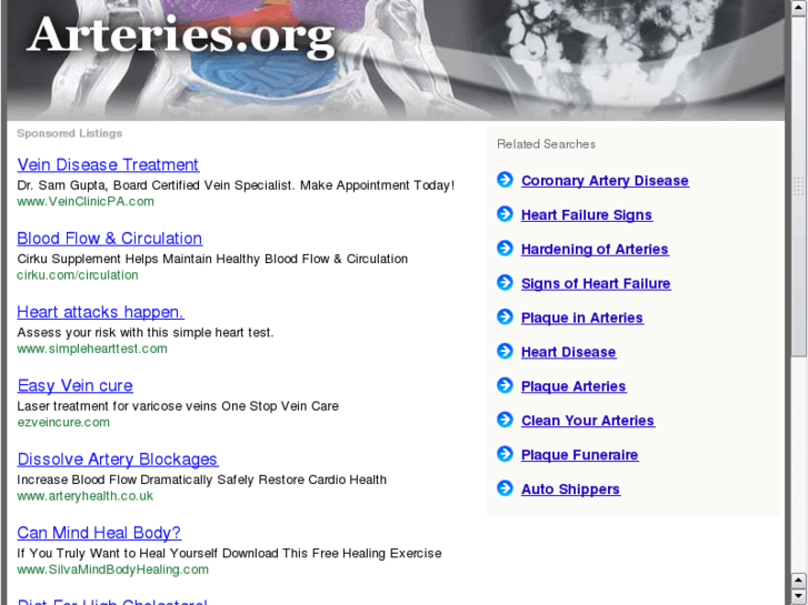 www.arteries.org