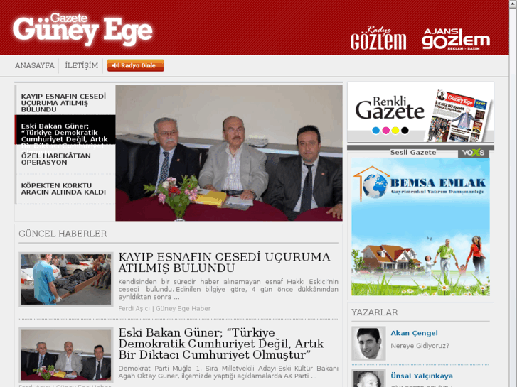 www.gazeteguneyege.com