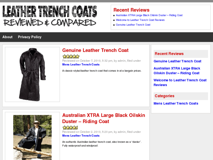 www.leathertrenchcoatreviews.com