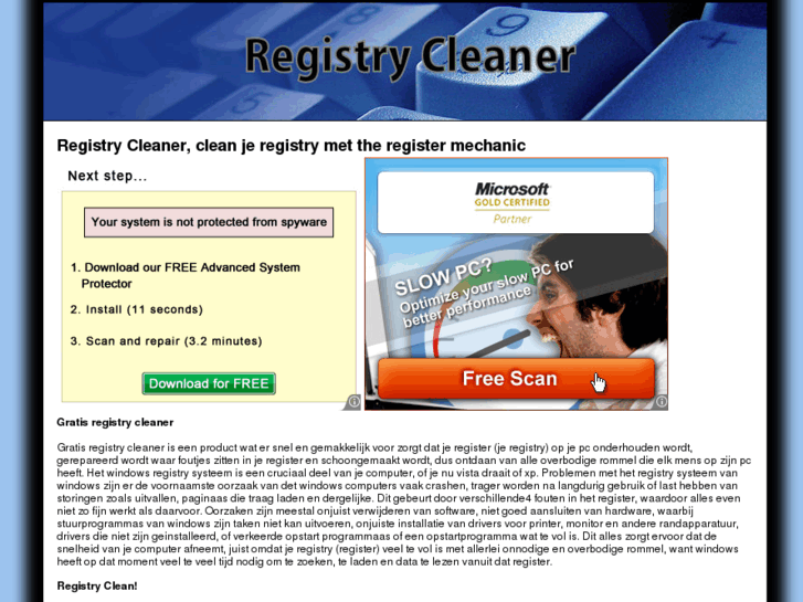 www.registrycleaner.nl