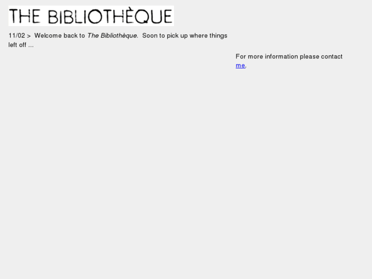 www.thebibliotheque.co.uk