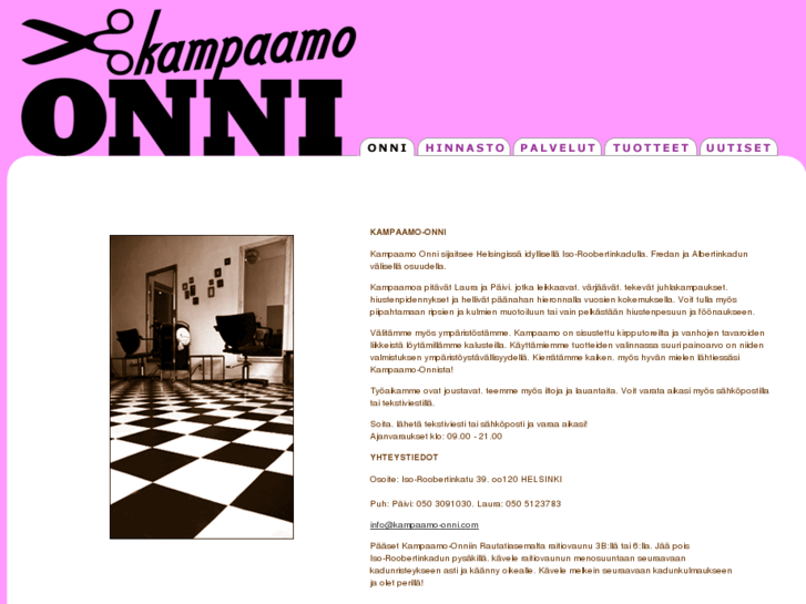 www.kampaamo-onni.com