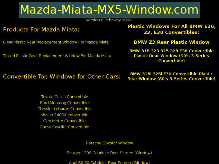 www.mazda-miata-window.com