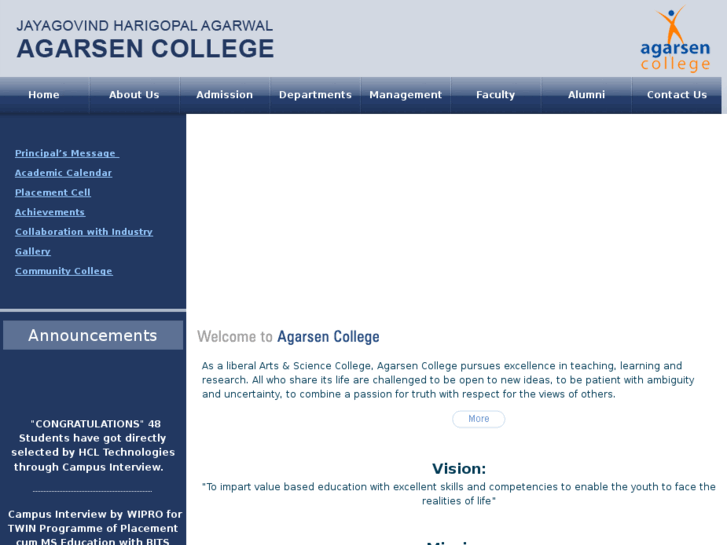 www.agarsencollege.com