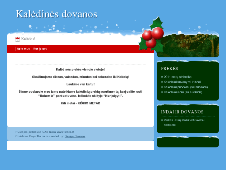 www.kaledinesdovanos.com