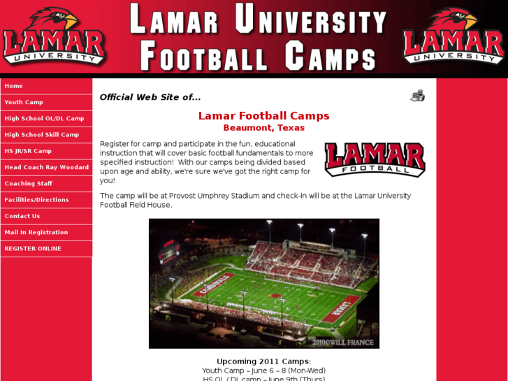 www.lamarfootballcamps.com