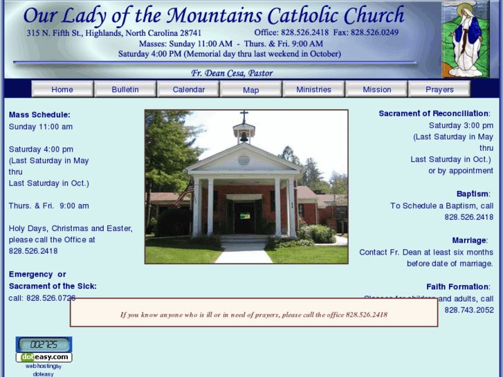 www.ourladyofthemountains.net