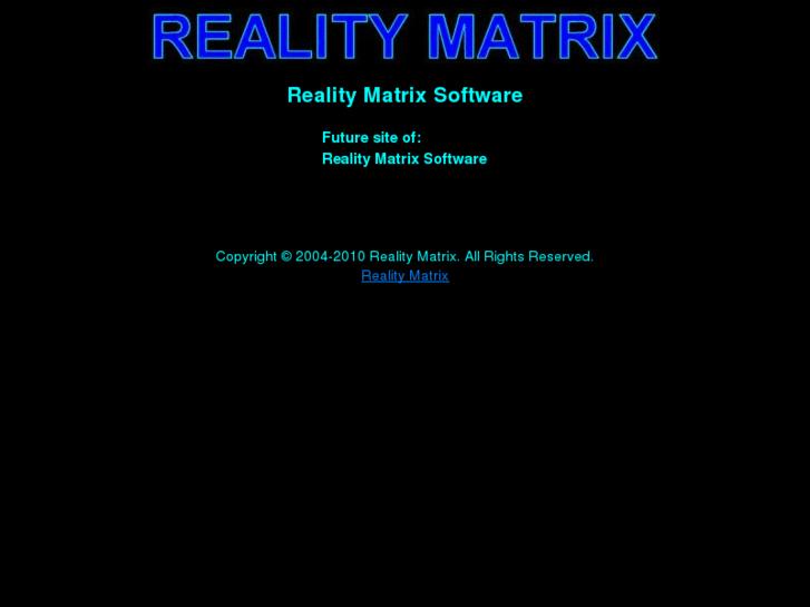 www.realitymatrixsoftware.com