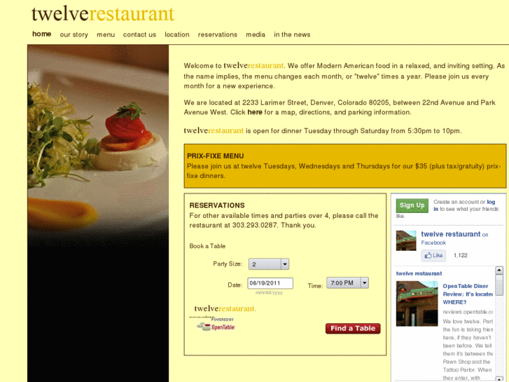 www.twelverestaurant.com