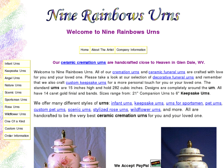 www.ninerainbowsurns.com