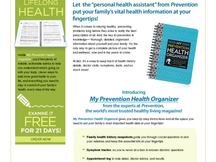 www.preventionhealthorganizer.com