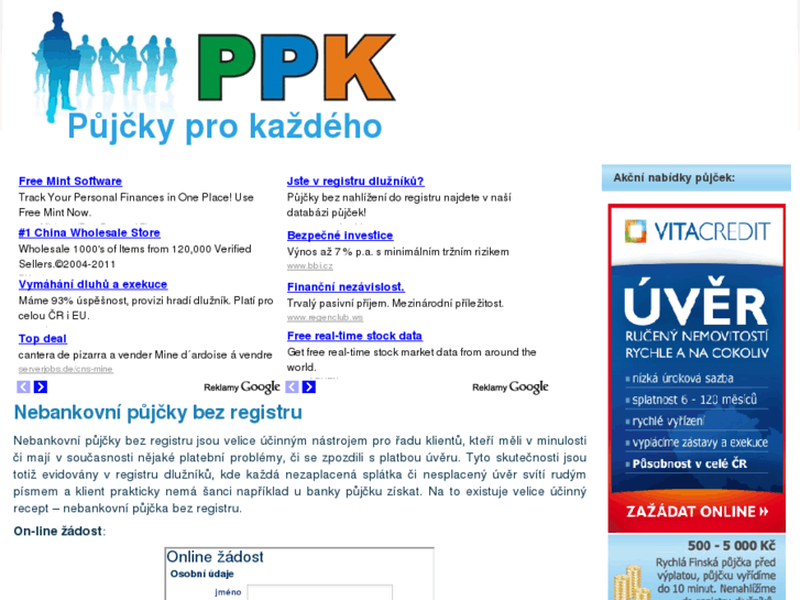 www.pujcky-pro-kazdeho.cz