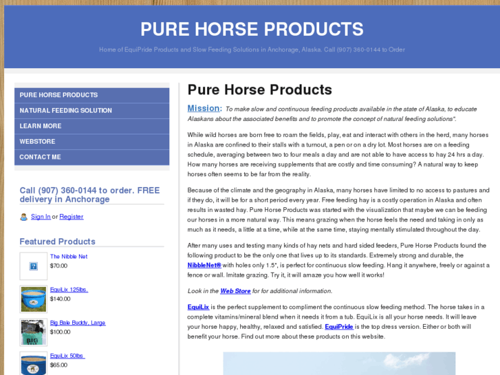 www.purehorseproducts.com