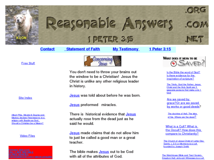 www.reasonableanswers.org