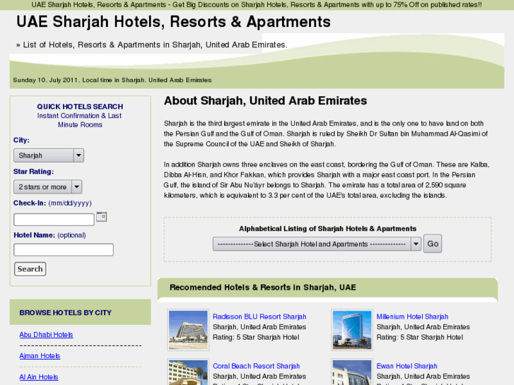 www.uaesharjahotels.com