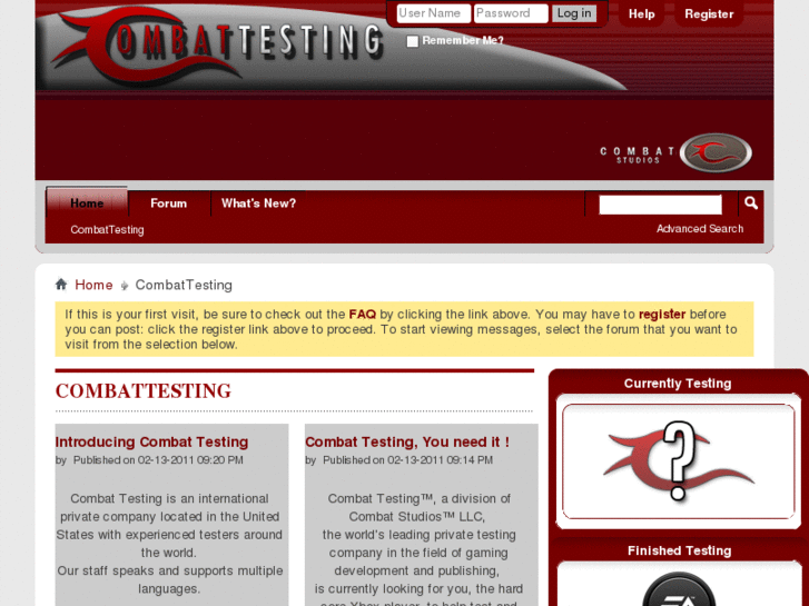 www.combattesting.net