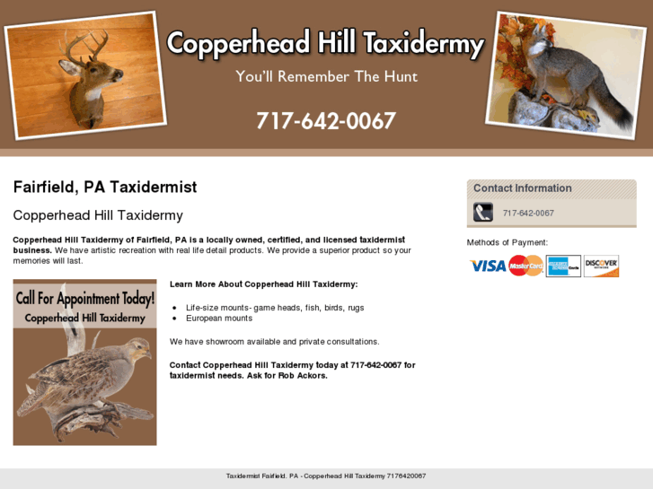 www.copperheadhilltaxidermy.com