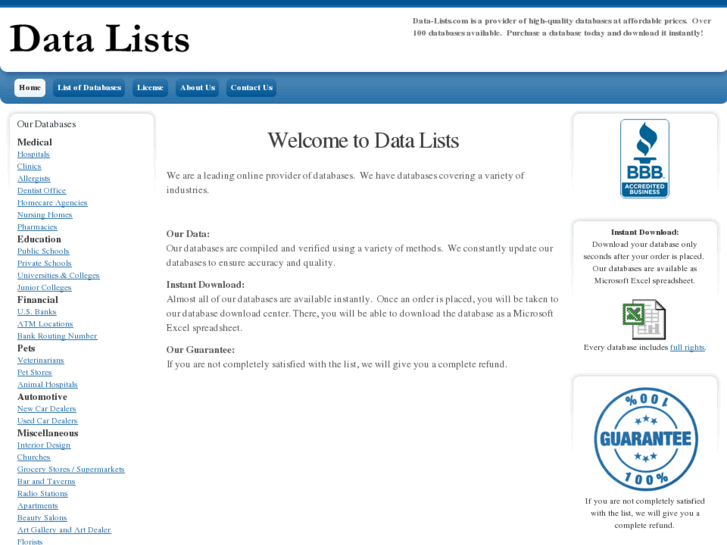 www.data-lists.com