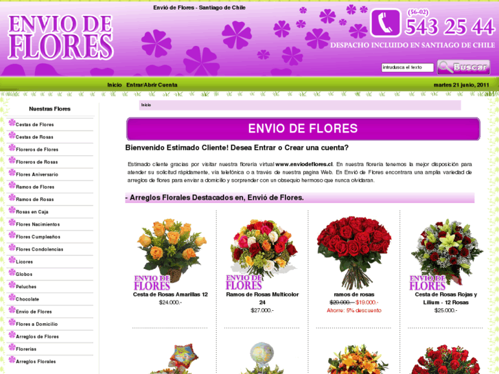 www.enviodeflores.cl