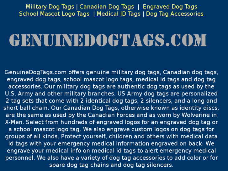 www.genuinedogtags.com
