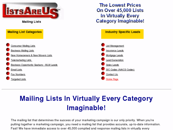 www.listsareus.com