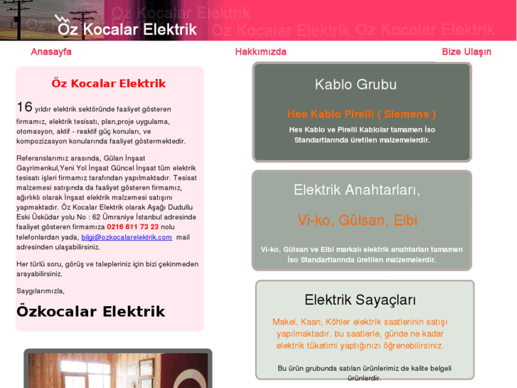 www.ozkocalarelektrik.com