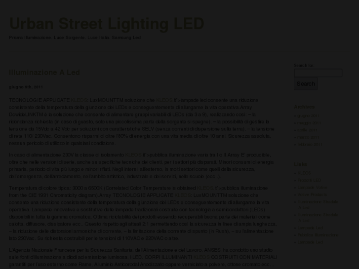 www.urbanstreetlightingled.it